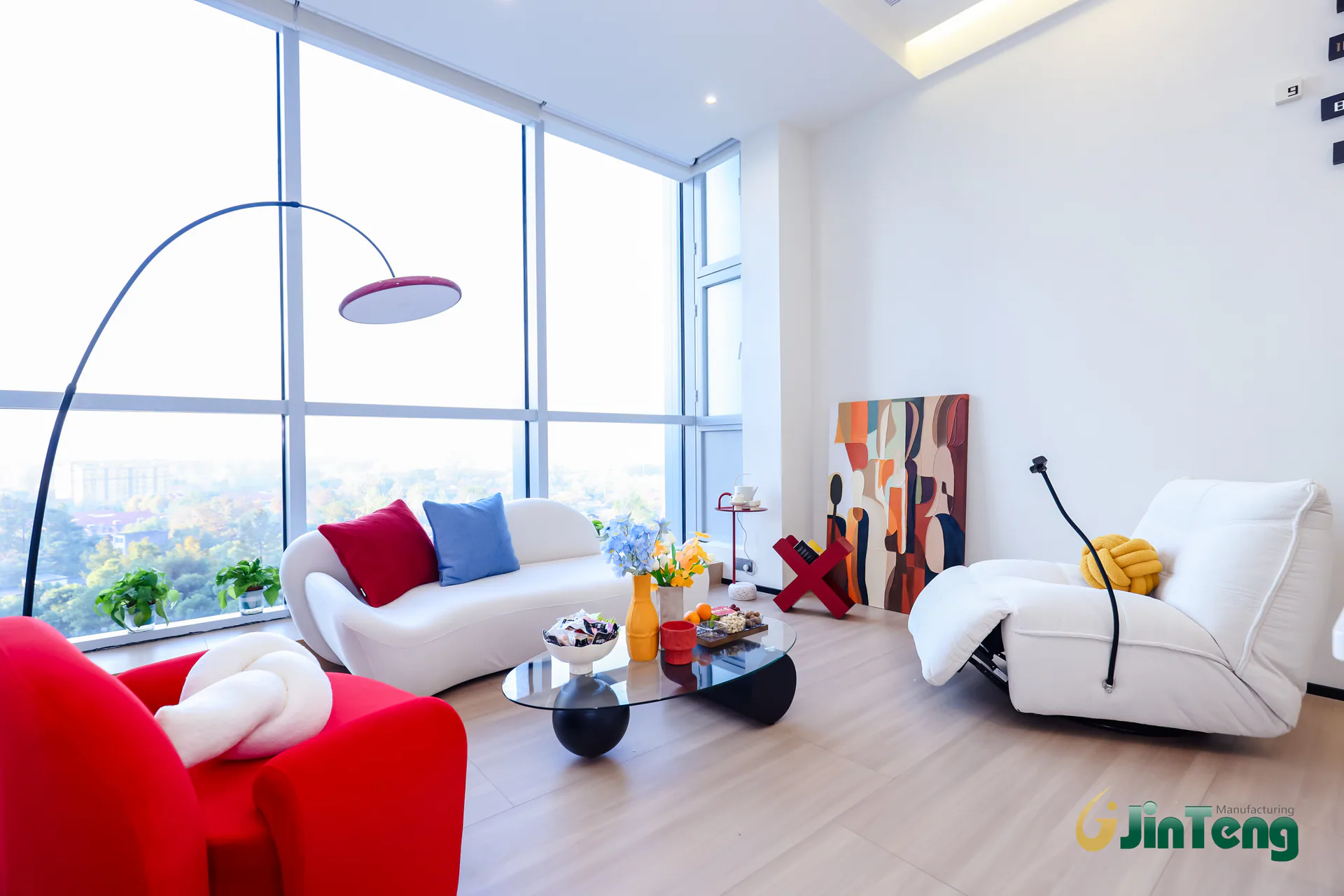 Wuhan Jinteng office, meeting and showroom workspace, archive view 6