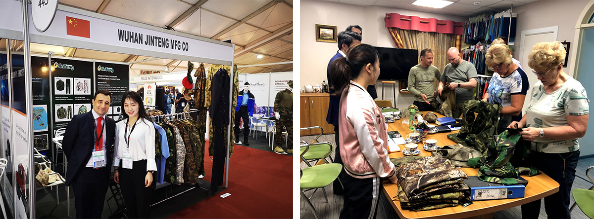 Wuhan Jinteng at the ARMY 2019 exhibition and a later sample discussion