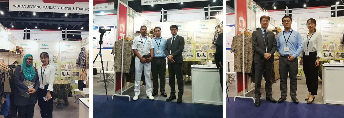 Wuhan Jinteng exhibition stand at DSA Malaysia 2018