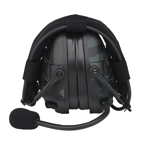 Black Tactical Communications Headset