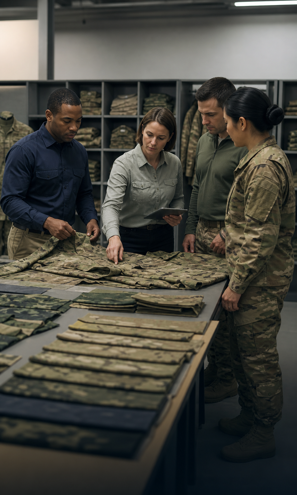 Illustrative military uniform program environment