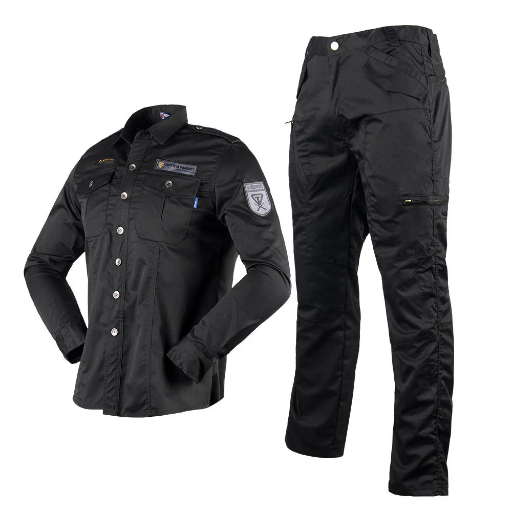 Jinteng American Daily Life Black Guard Training Workwear Tactical JT-1T-007