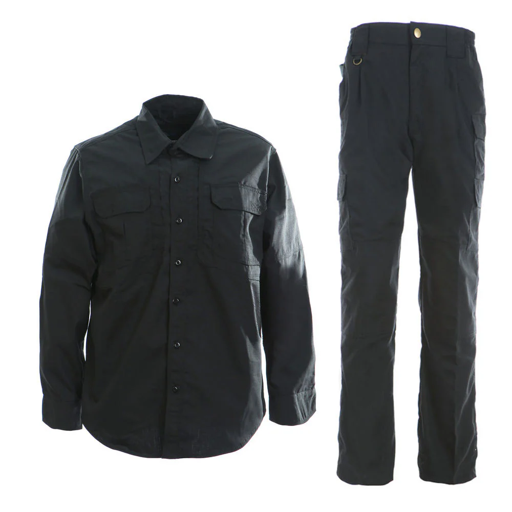 Standard Black Camouflage Tactical Ripstop Breathable Unisex Shirt JT-57T-007