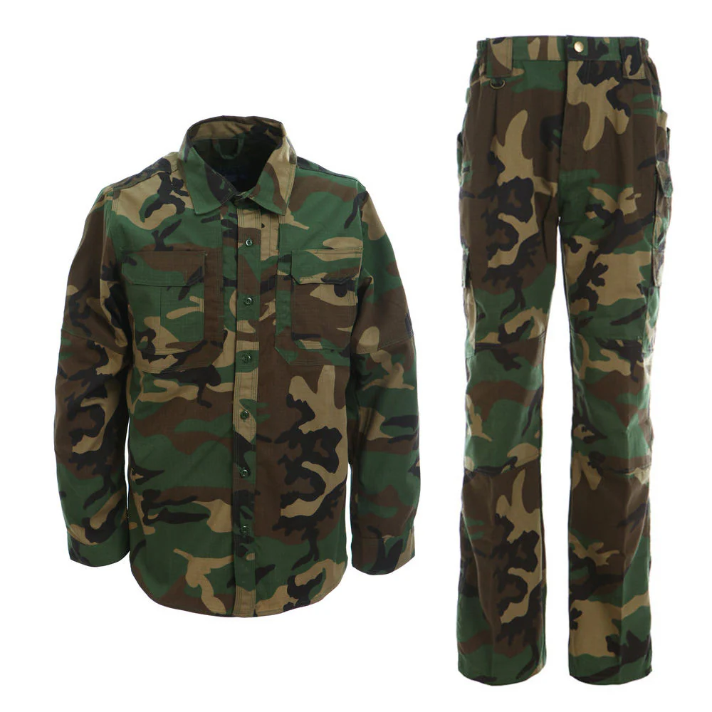 Wholesale Breathable Jungle Camo Combat Tactical Jacket & Pant JT-57T-009