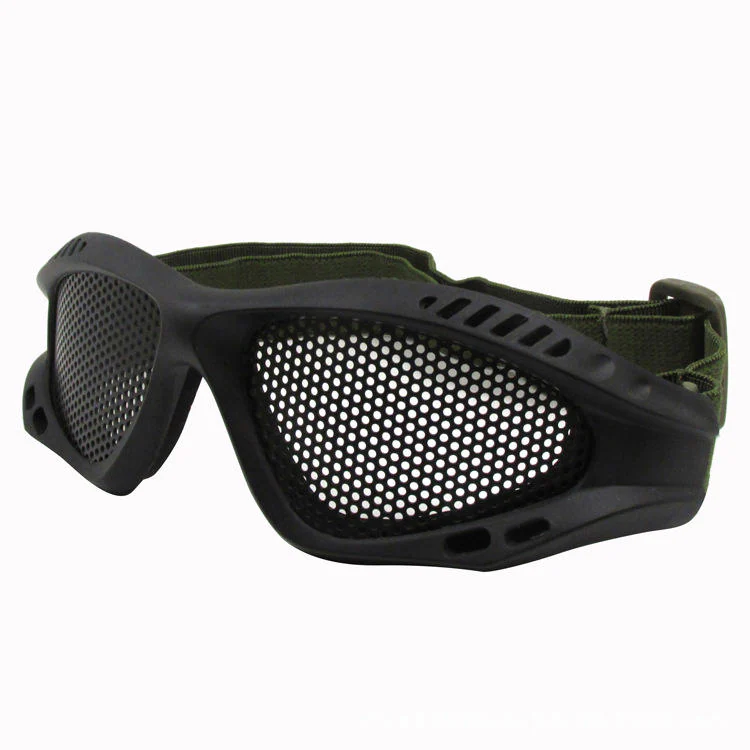 Tactical Safety Glasses With Metal Mesh for Gel Blaster Games