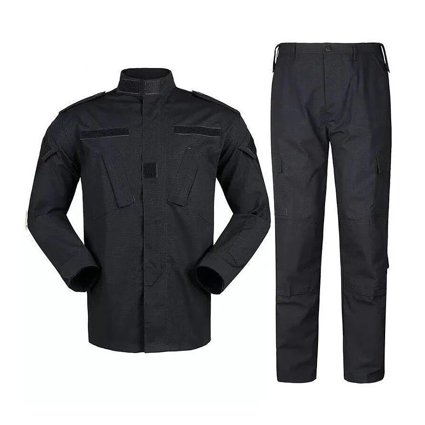 Black Breathable Flame-Retardant Anti-UV Combat Uniform Paintball Hunting Dress