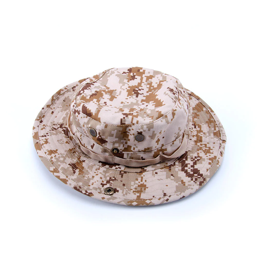 Wholesale Outdoor Hunting Custom Digital Camo Bucket Hat Me's Wide JT-BH-004