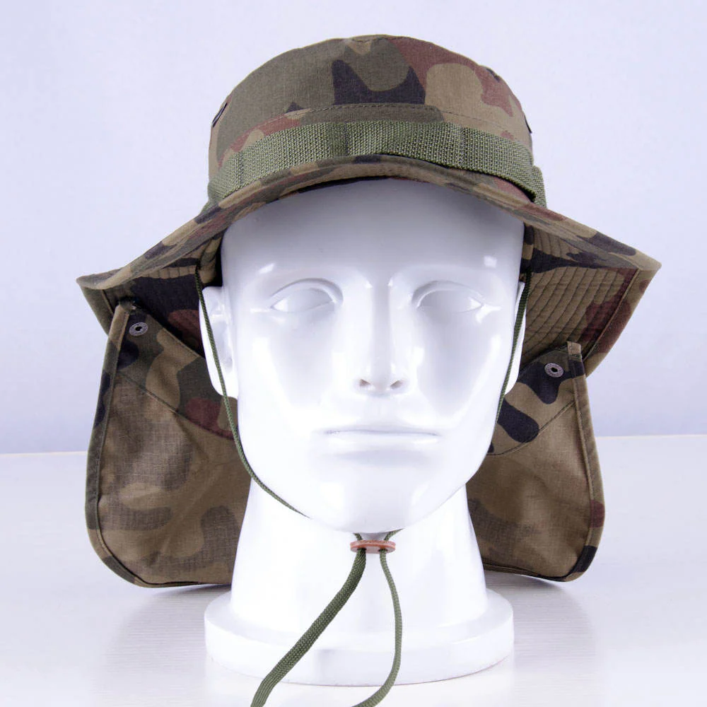 Outdoor Man Summer Functional Camouflage Sun Hat Custom Wide Brim