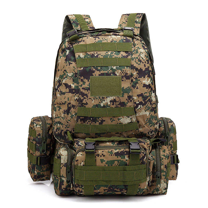 Outdoors Rucksack Heavy Duty Tactical Combat Backpack MOLLE Design EDC JT-BP-021