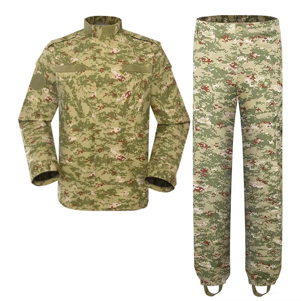Kuwait ACU Camo Suits Man Combat Outfit Light Green Digital Breathable JT-C-004