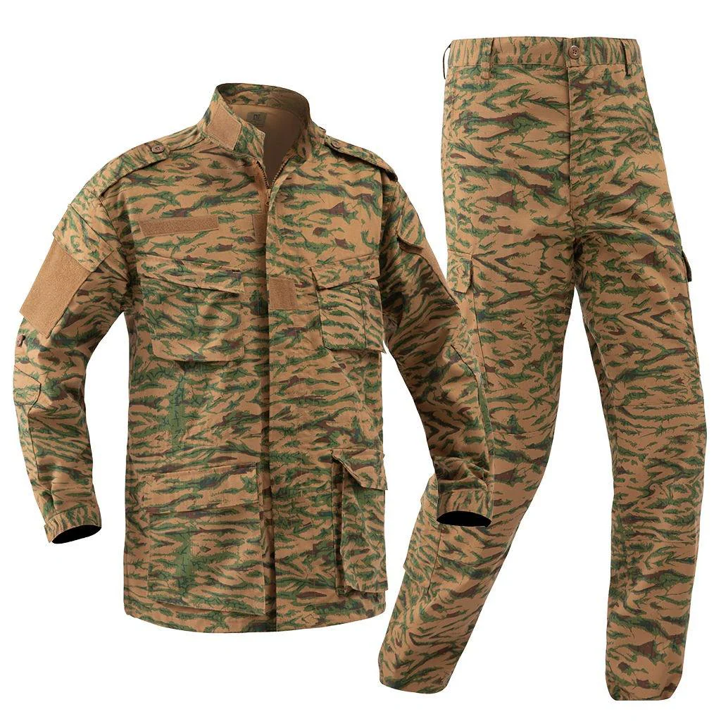 Burkina Faso Orange Lizard Camo ACU Tactical Uniform Set Jacket and JT-C-011