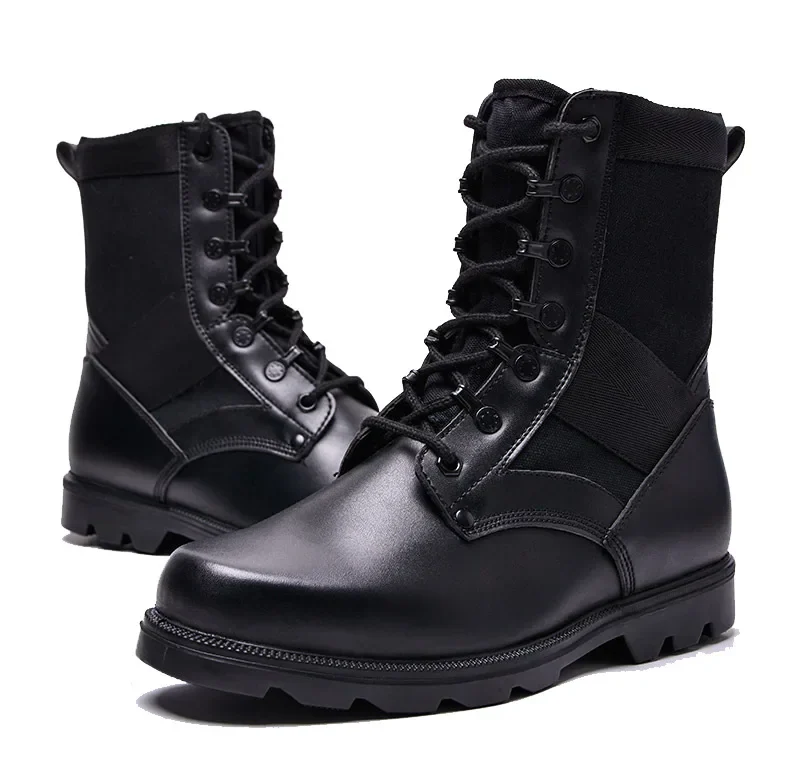 Durable Genuine Leather Molded Tactical Boots with JT-F-005