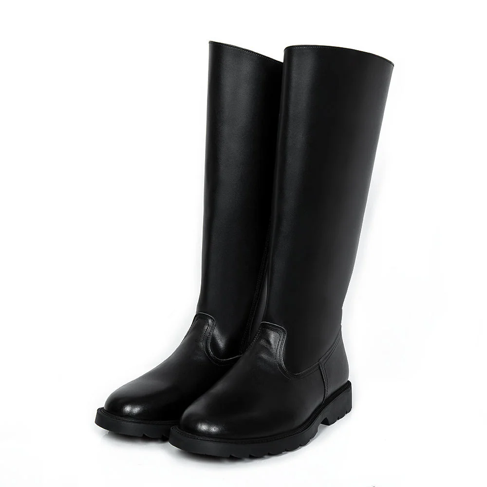 Combat Molding Full Split Leather Officer Boots for Parade High Quality JT-F-016