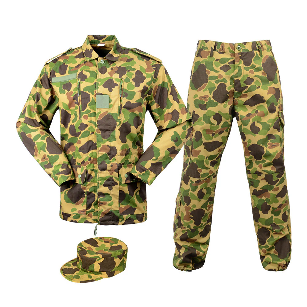 Men's Outdoor Green Camouflage Combat Uniform F1 Model Twill Fabric JT-F1-F2-001