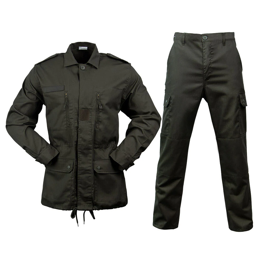 Custom Made Chest Zipper F1 F2 Camouflage Green Uniform