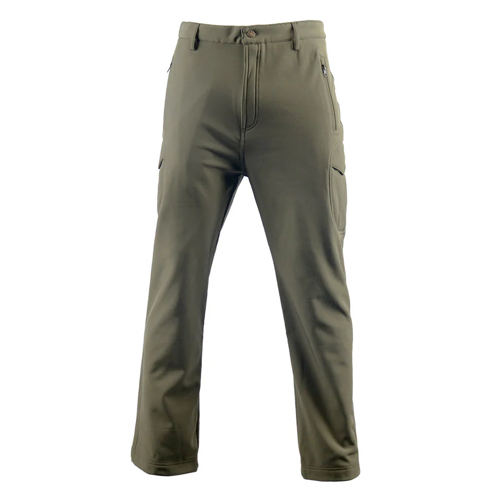Softshell Combat Green Camouflage Pants for Winter