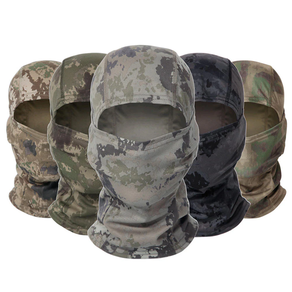 Wholesale Camouflage Balaclava Full Face Visor Winter Beanie Hat Unisex JT-H-012