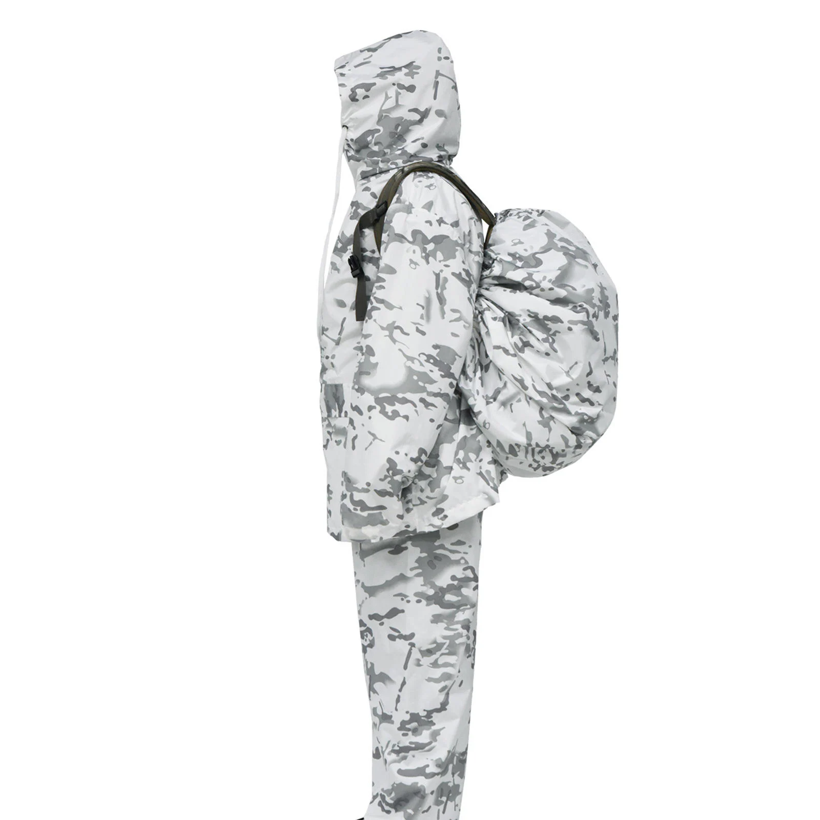 Snow Camo Hunting Clothes for Men With Fleece Lining, Silent Hunting JT-H-021