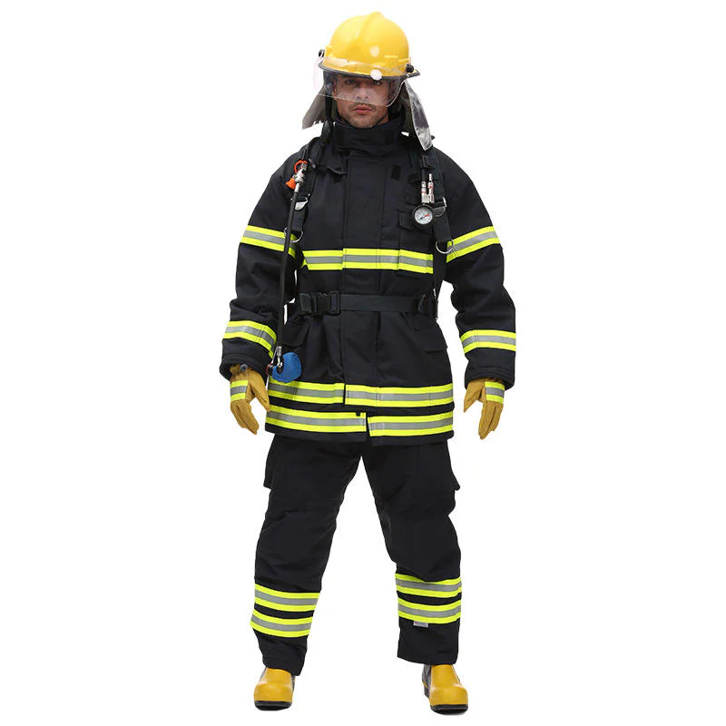 Flame Retardant & Fire Resistant Full Aramid Fire Fighting Suit Unisex JT-HP-012