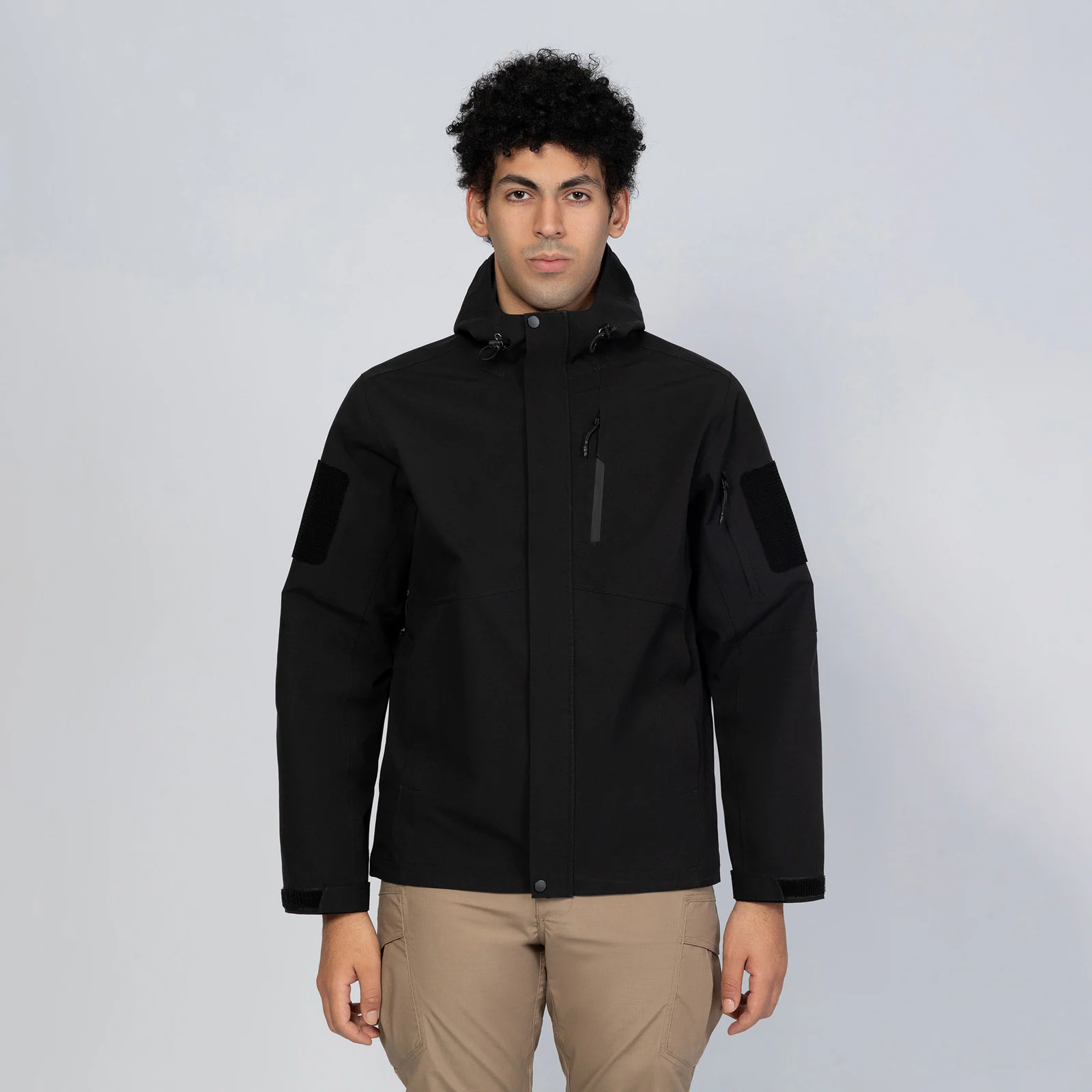 Spring Zip-Up Jacket Hooded Collar Seam-Taped Waterproof Design JT-JACKET-003