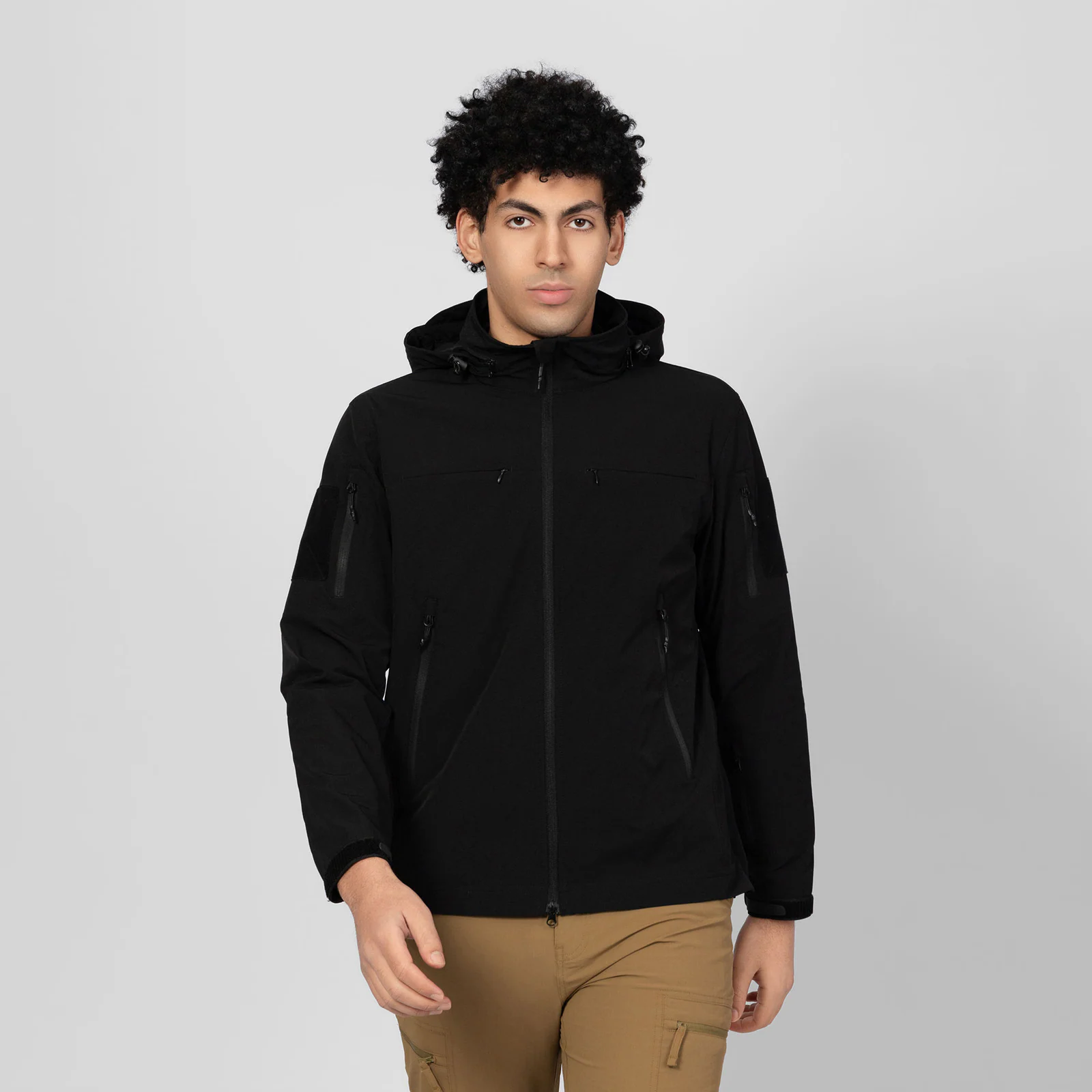 Jinteng Mens Spring Duty Jacket Stretch Coat Hooded Windproof JT-NA-012