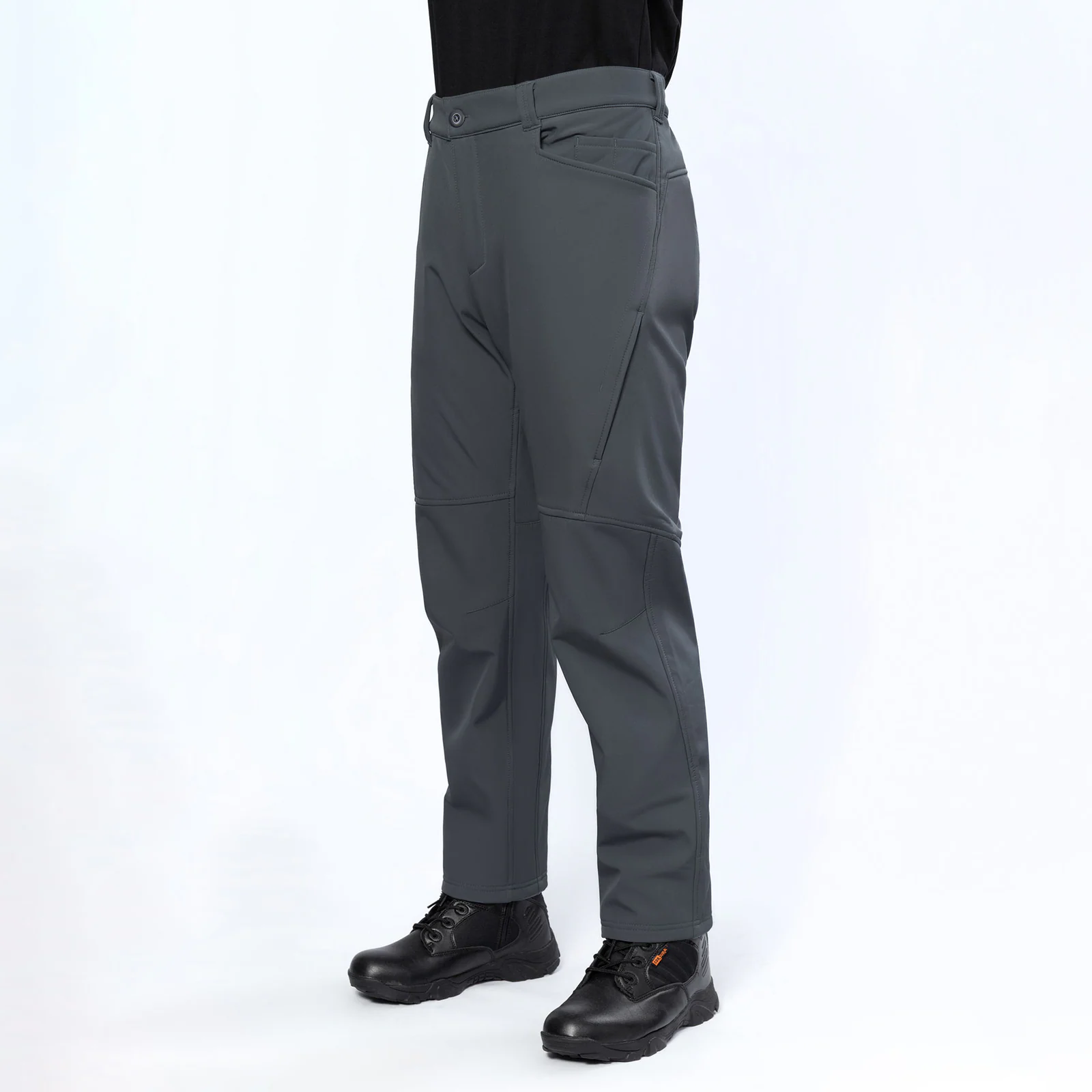 3Color Breathable Straight Mid Waist Softshell Cargo Pants for Urban Commuters