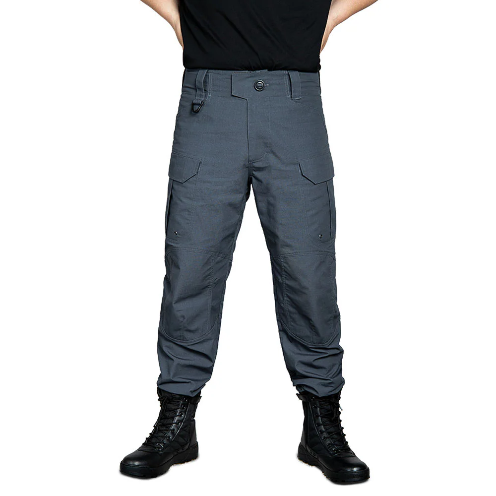2025 Wholesale Grey Outdoor Sports Mid Waist Plain Dyed Heavy-duty JT-PANTS-014