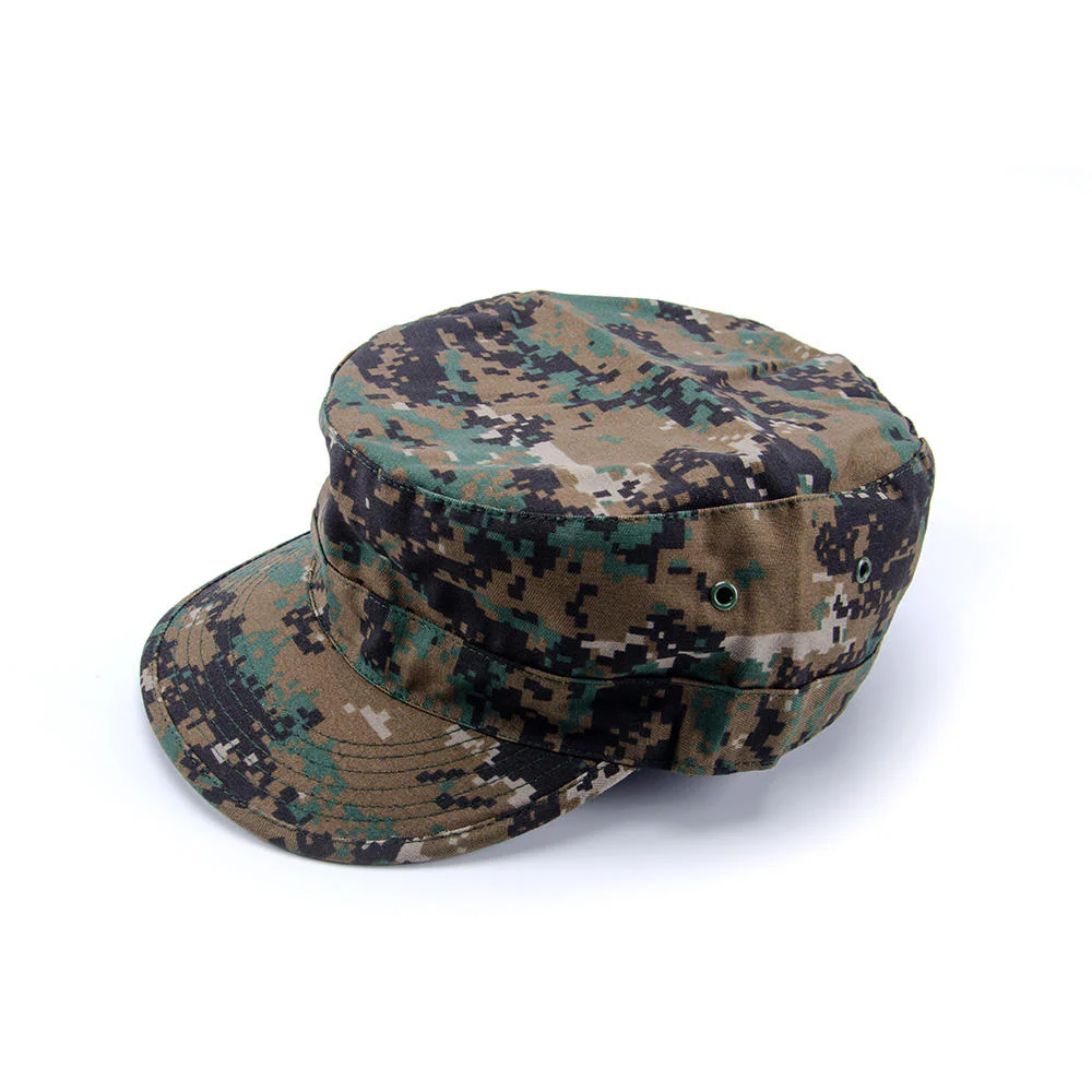 Promotional Outdoor Camo Hunterting Flat Top Hat Cap