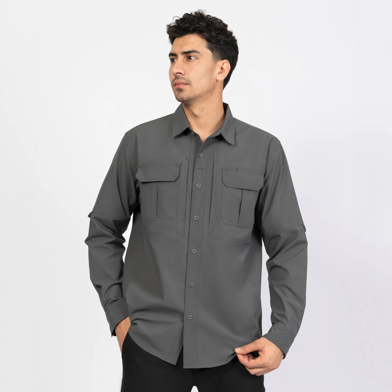 Men's Vintage Style Fast Dry Breathable Outdoor Casual Hiking Shirt JT-SHIRT-004