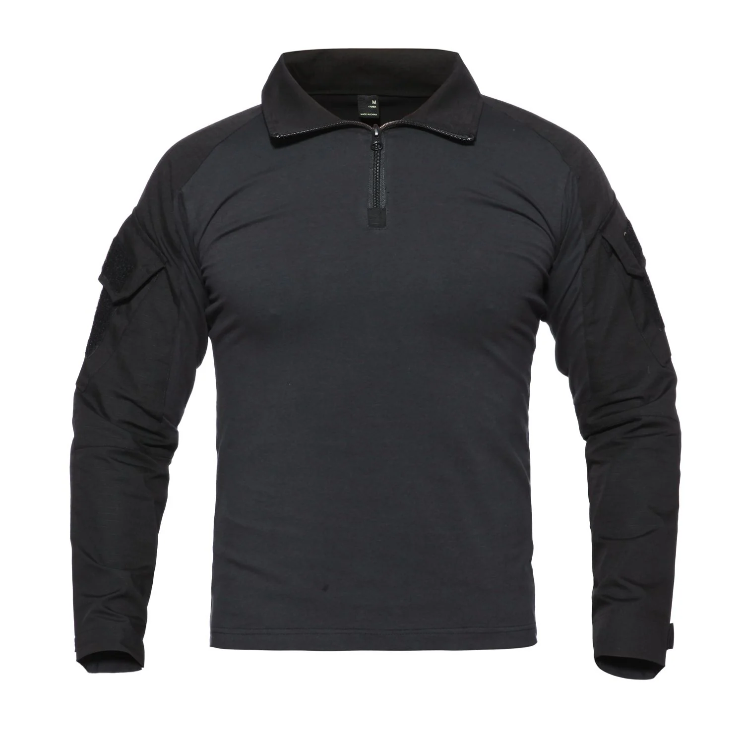Fashion Men's Black Camouflage Uniform T/C Black Tactical Shirts JT-SHIRT-006