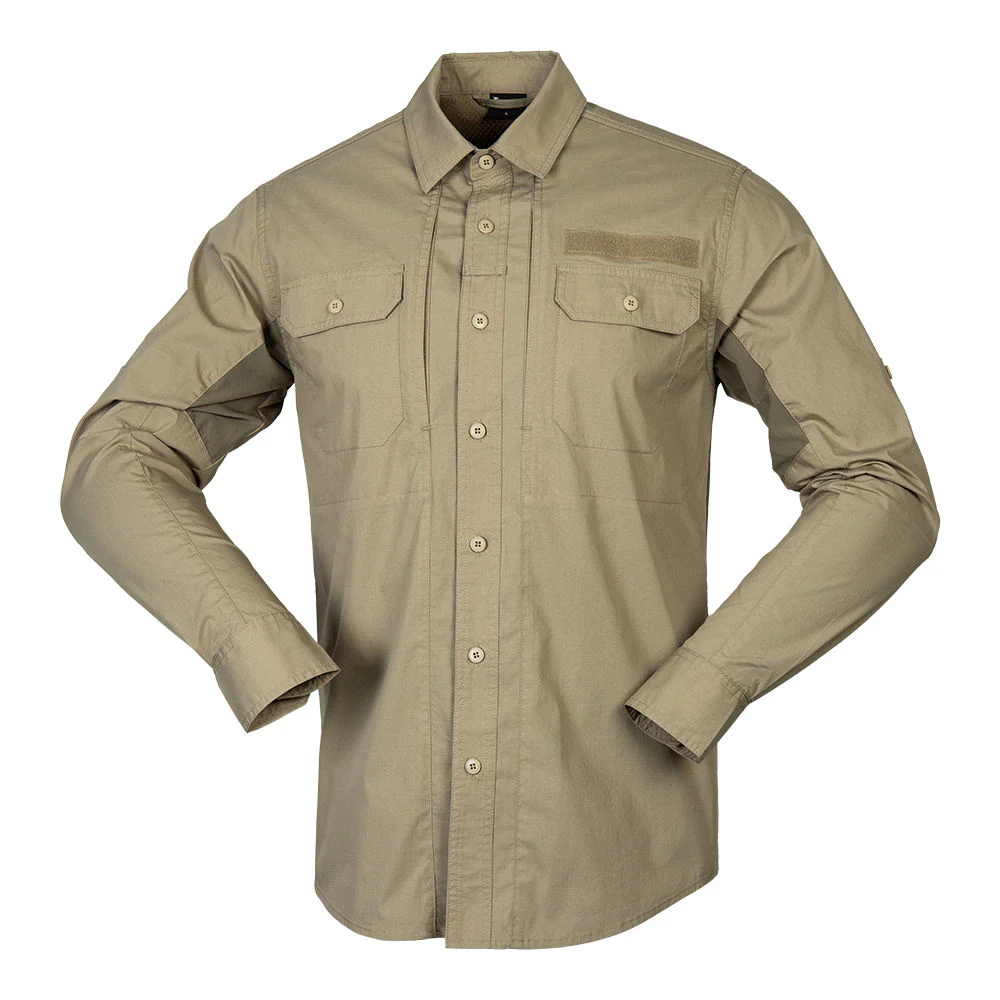 Jinteng Khaki Breathable Quick Dry Casual Tactical Cargo Shirts JT-SHIRT-016