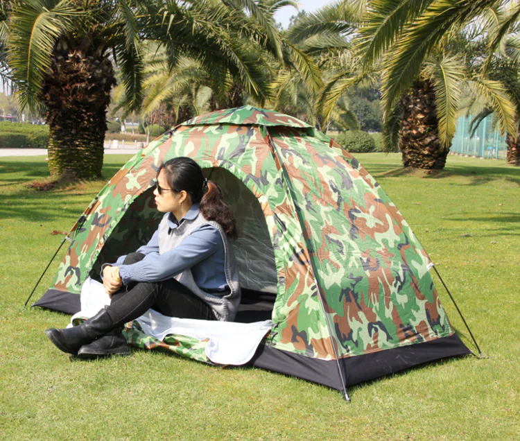 2025 Portable Outdoor Camping Waterproof Polyester Tactical Tent JT-TENT-004