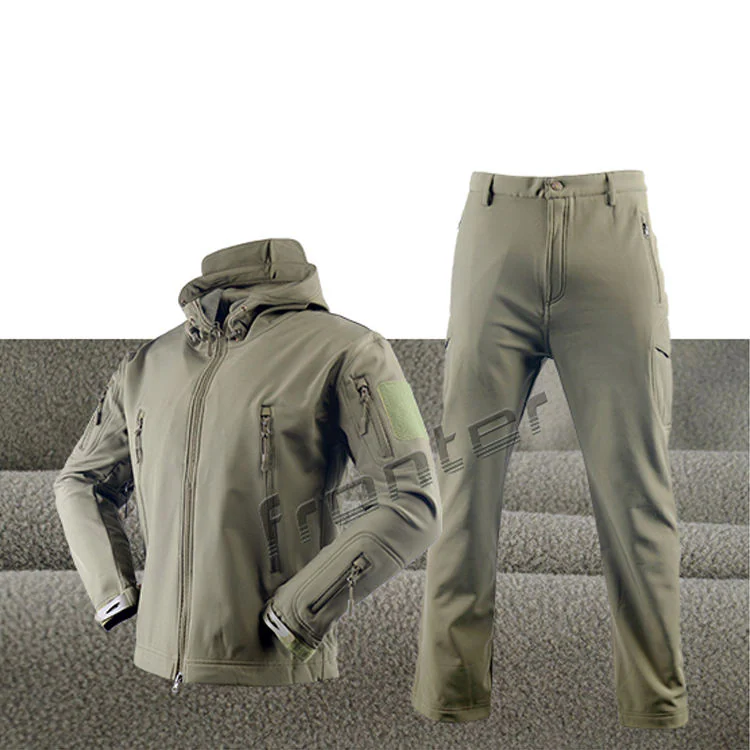 Men's Waterproof Tactical Jacket & Pants Worker Cargo Training Pants JT-WU-020